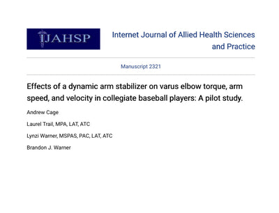 Pilot Study: Kinetic Arm Impact on Baseball Players Elbow Torque & Velocity