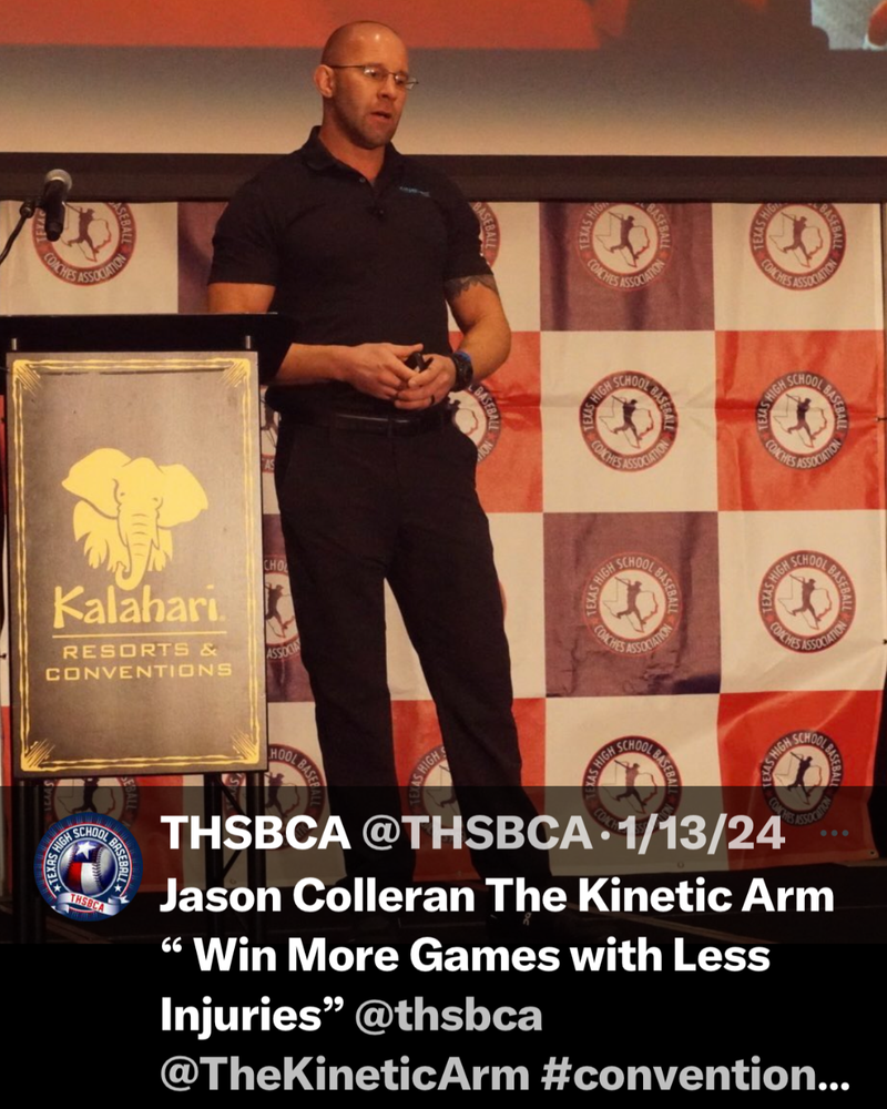 Jason Colleran’s Message to THSBCA Coaches on Training and Arm Stress