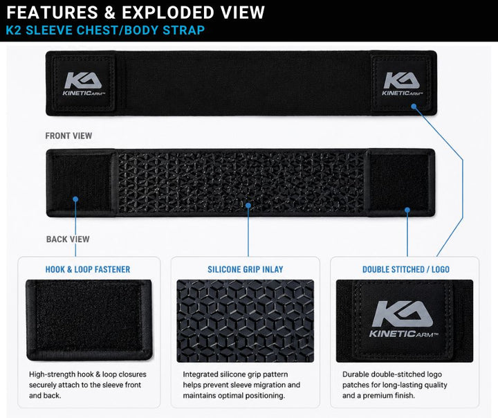 K2 Chest Straps – Adjustable Fit for Youth & Adult Kinetic Arm