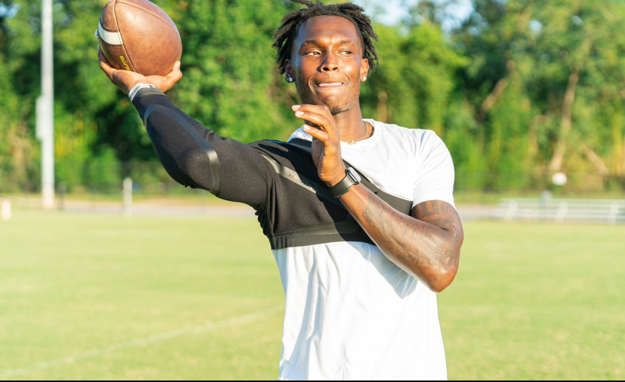 Football Shoulder Brace and Elbow Support Sleeve – The Kinetic Arm