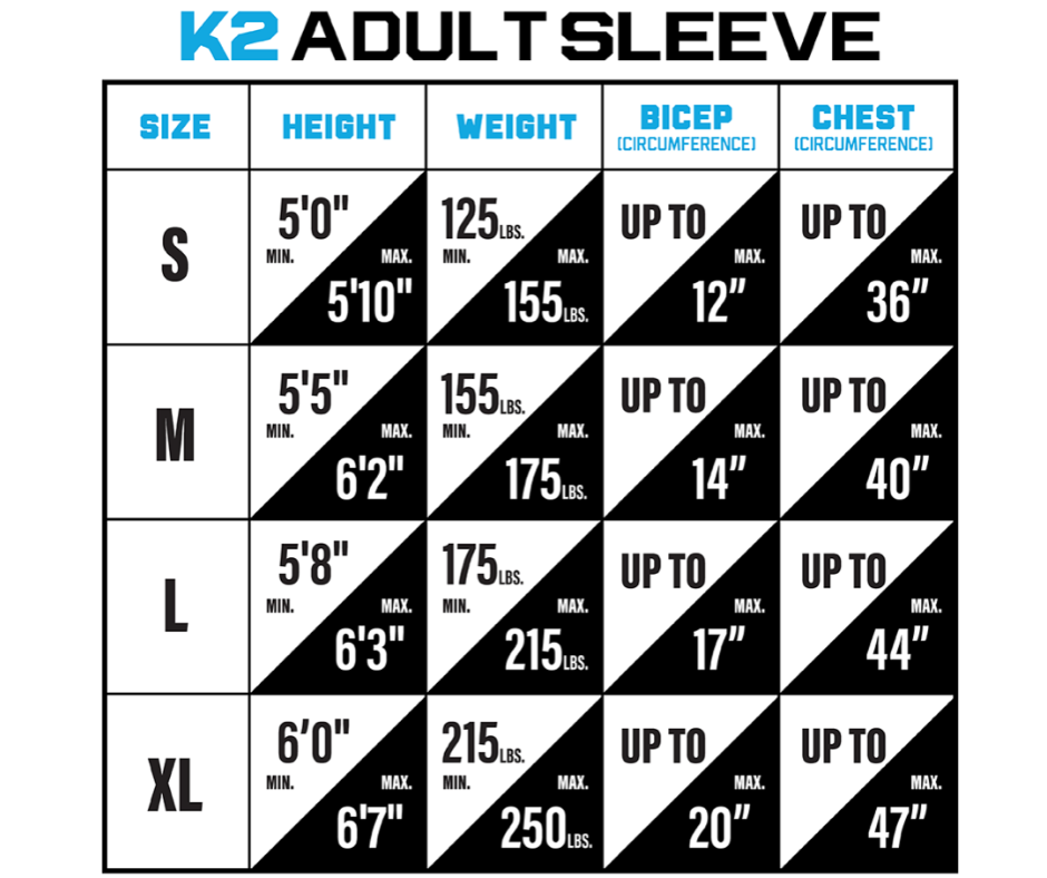 Kinetic Arm Size Charts – The Kinetic Arm Kinetic Arm Size Charts – The Kinetic Arm
